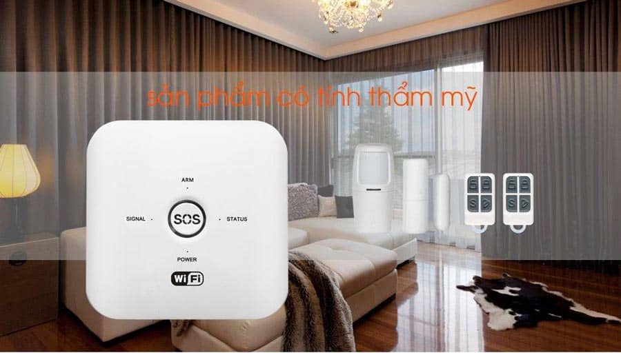 Bộ KIT báo trộm WIFI + Sim GSM-Tuya-W-JT-10GDT 1