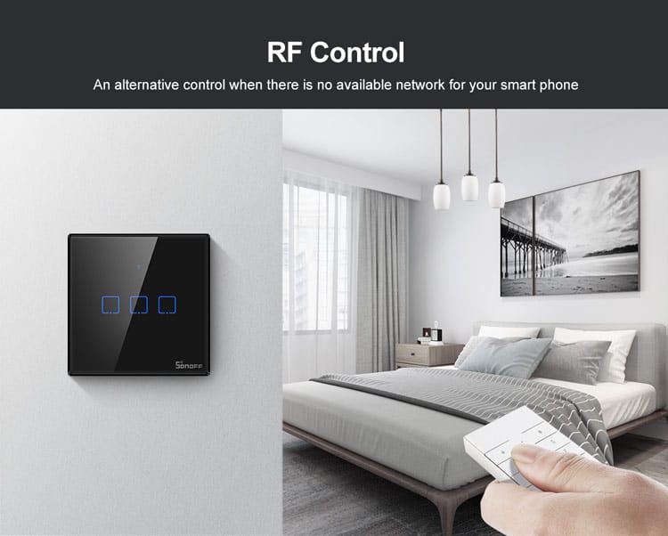 Công tắc thông minh Sonoff TX, bật tắt từ xa, hỗ trợ Google Home và Alexa 10