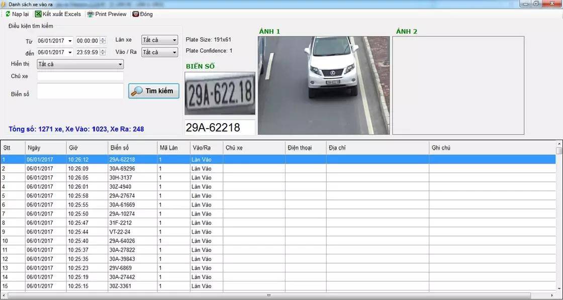 Giải pháp đếm số lượt xe tự động 9