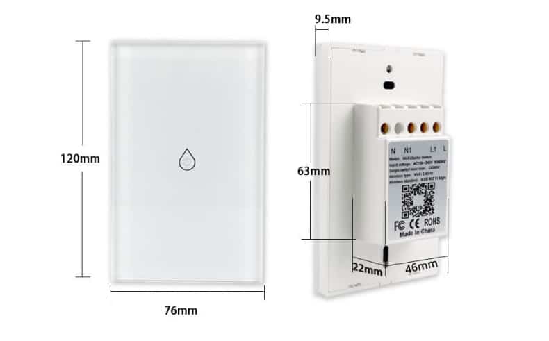 Công tắc công suất cao Tuya 16A lắp bình nóng lạnh 8 Công tắc công suất cao Tuya 16A lắp bình nóng lạnh 3