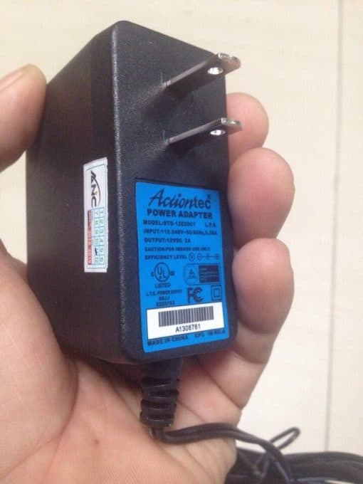 Nguon Camera Actiontek 12v 2a