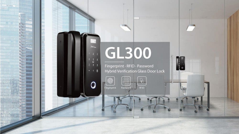 Khóa cửa kính vân tay ZKTeco GL300 5