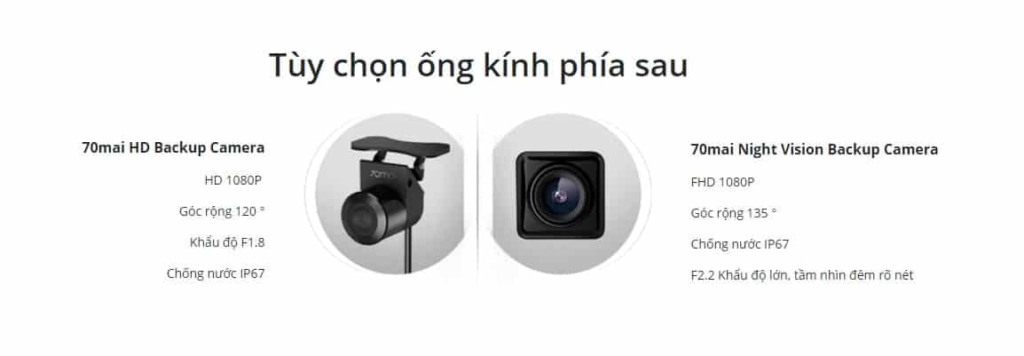 Camera Hành Trình gương 70mai RearView Dash Camera Wide 1