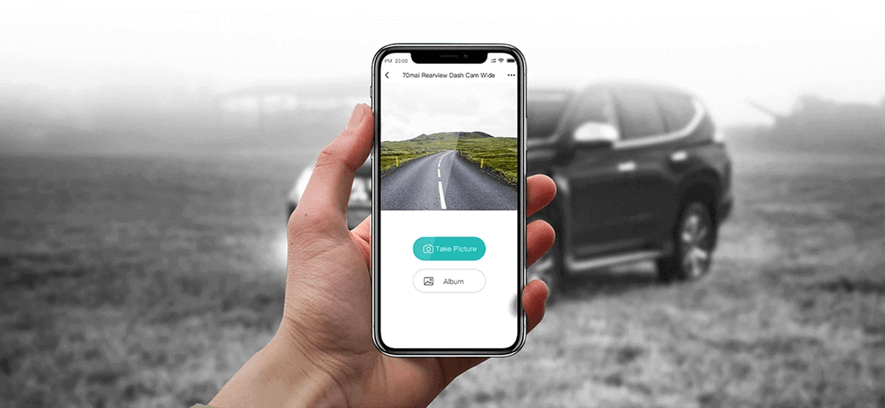 Camera Hành Trình gương 70mai RearView Dash Camera Wide 6