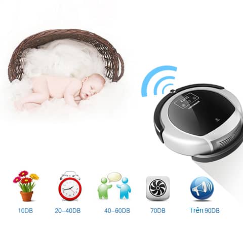 Robot hút bụi lau nhà Liectroux B6009 của Đức 21