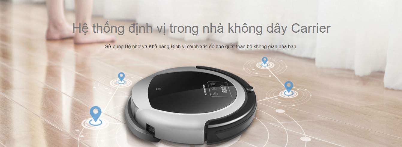 Robot hút bụi lau nhà Liectroux B6009 của Đức 12
