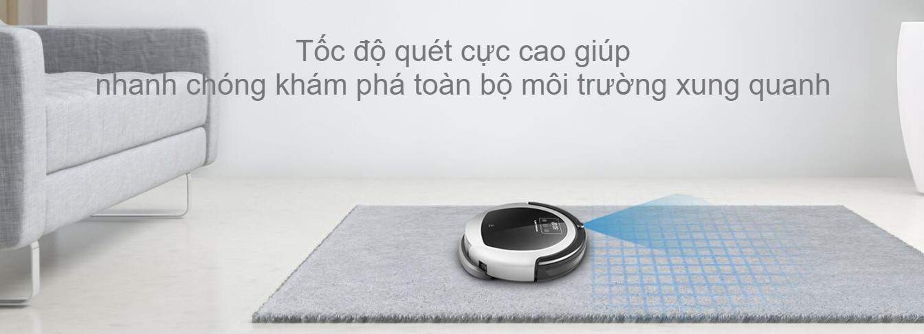 Robot hút bụi lau nhà Liectroux B6009 của Đức 19