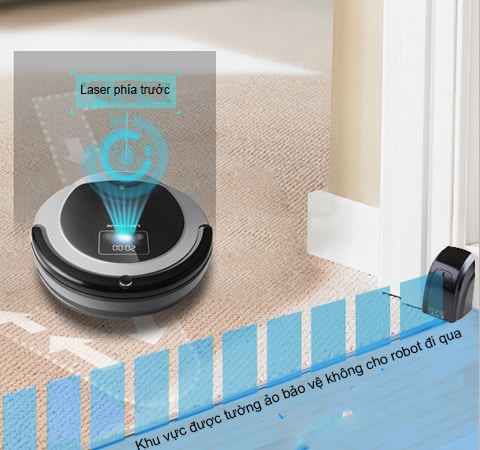 Robot hút bụi lau nhà Liectroux B6009 của Đức 22