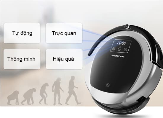 Robot hút bụi lau nhà Liectroux B6009 của Đức 18
