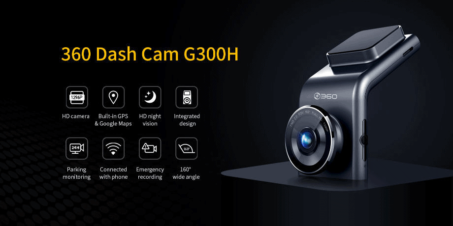 Camera hành trình Xiaomi Qihoo 360 G300H Dash Cam quốc tế mới 67