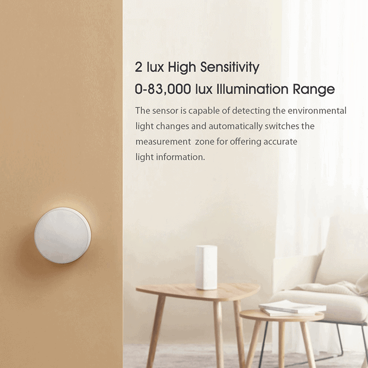 Cảm biến ánh sáng Mijia Zigbee 3.0 tương thích Apple HomeKit 4 Cảm biến ánh sáng Mijia Zigbee 3.0 tương thích Apple HomeKit 1