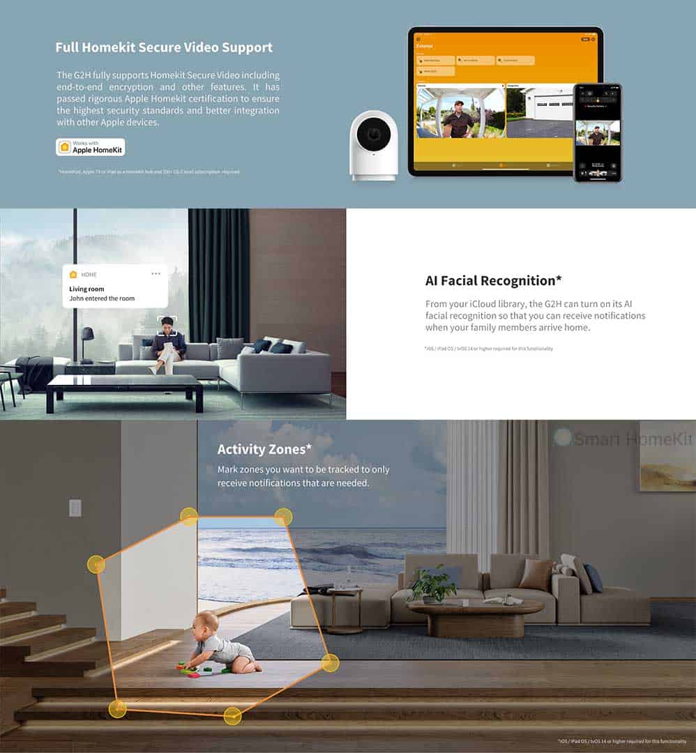 Camera Aqara G2H HomeKit Full HD 1080p 10 Camera Aqara G2H HomeKit Full HD 1080p 5