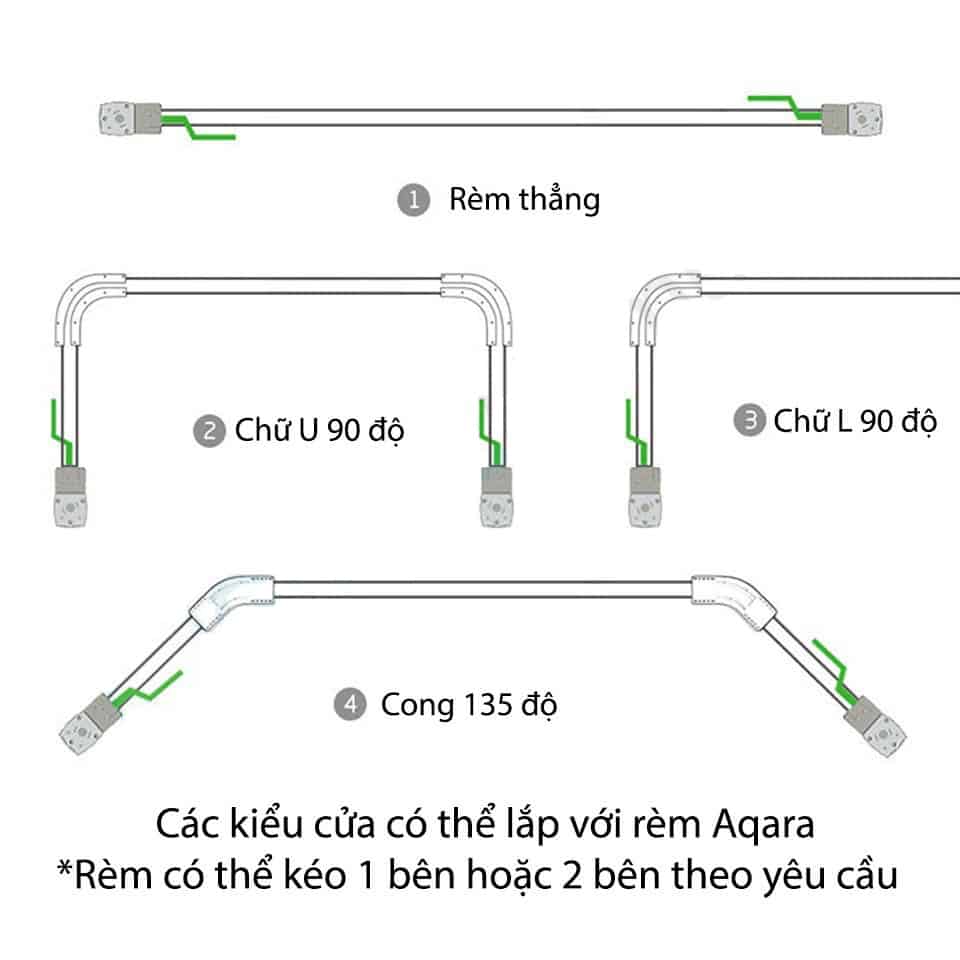 Thanh treo rèm Aqara Xiaomi 4