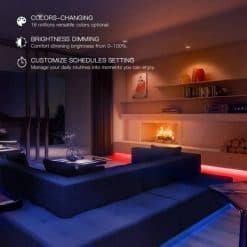 Đèn LED dây Xiaomi Yeelight Lightstrip 1S 2 mét (Bản Quốc Tế) 8 Xiaomi Yeelight Aurora Lightstrip Base 600x600