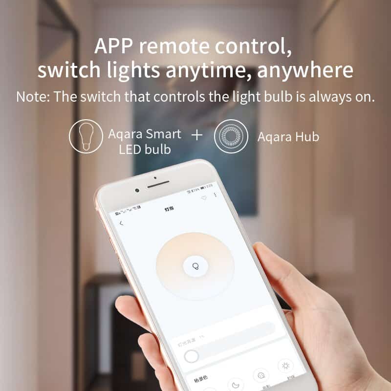 Bóng đèn LED Aqara Smart Bulb E27 9W 2700K – 6500K 38
