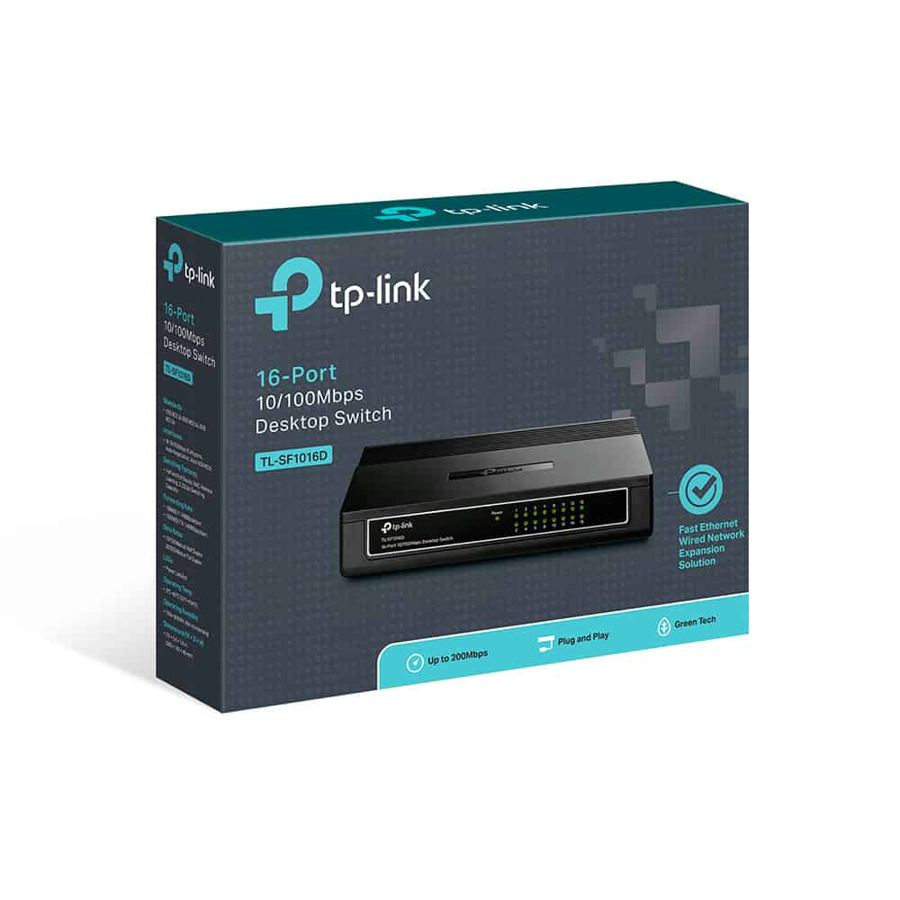TL-SF1016D Switch chia tín hiệu để bàn 16 cổng 10/100Mbps 5