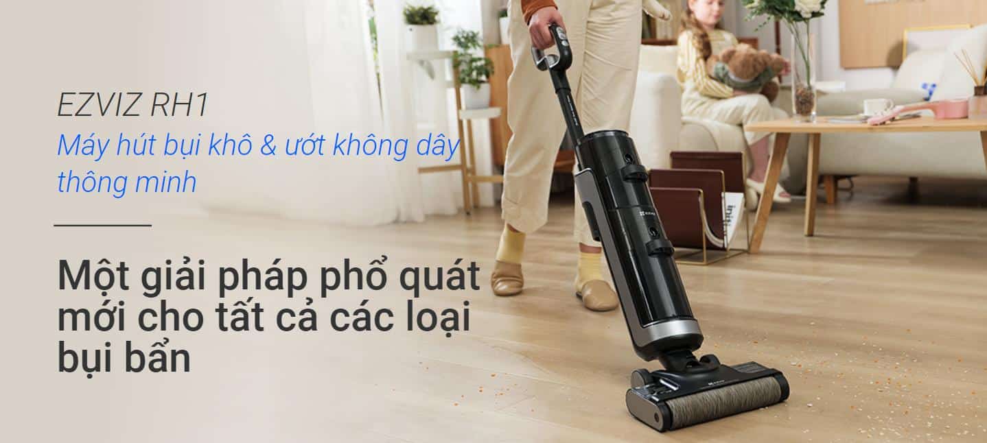 MÁY HÚT BỤI EZVIZ RH1 THÔNG MINH VỆ SINH LÀM SẠCH MỌI GÓC CẠNH 36