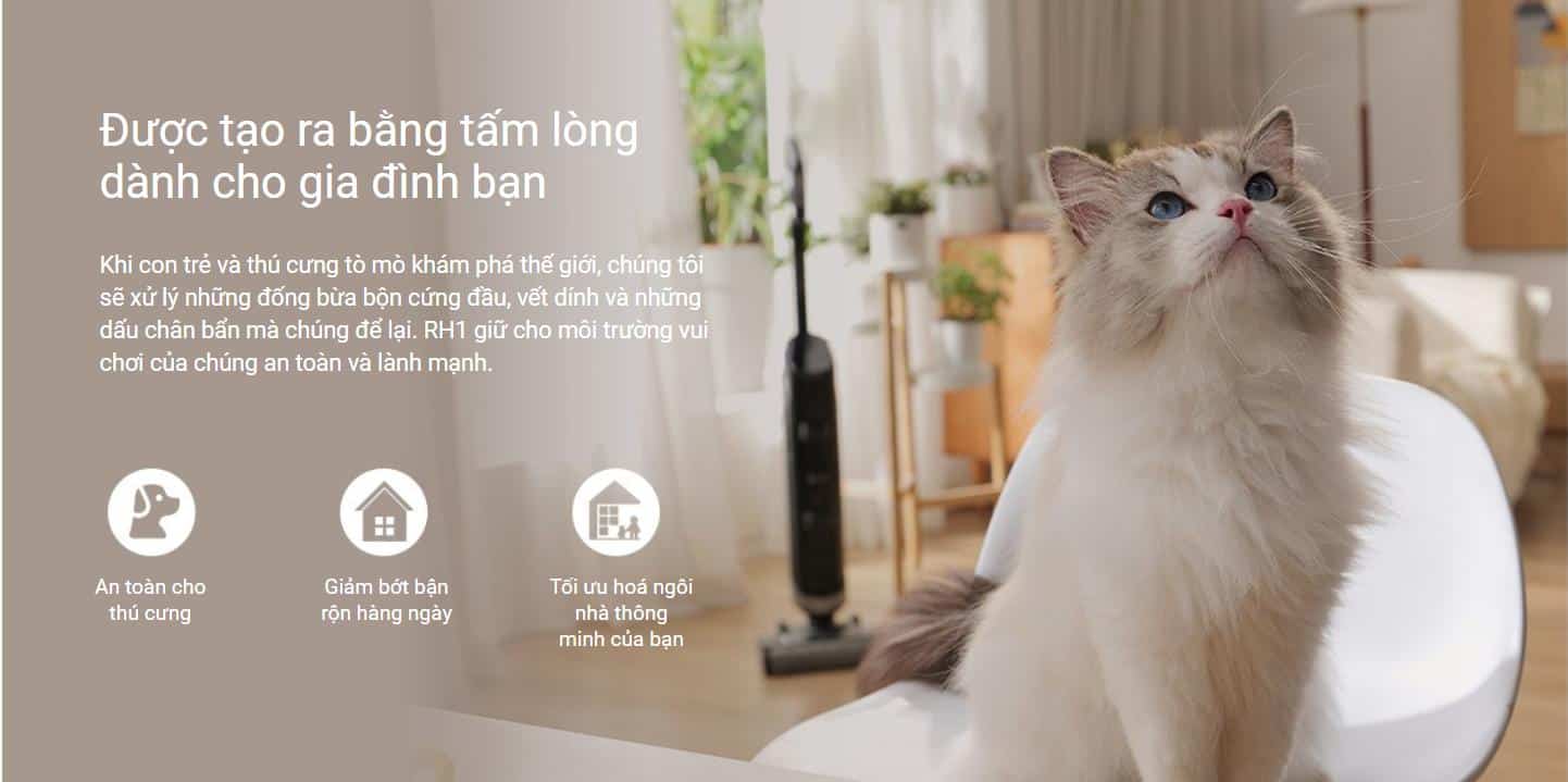 MÁY HÚT BỤI EZVIZ RH1 THÔNG MINH VỆ SINH LÀM SẠCH MỌI GÓC CẠNH 38