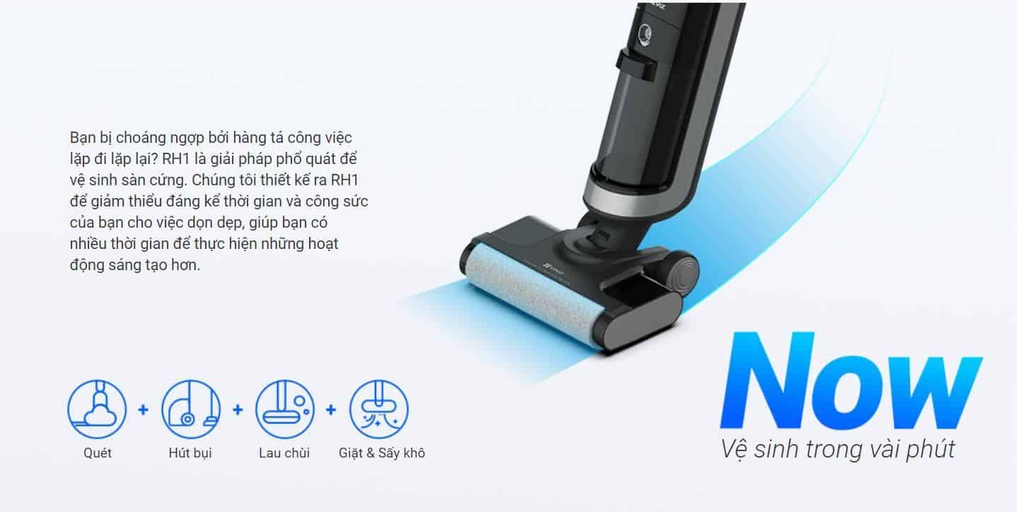MÁY HÚT BỤI EZVIZ RH1 THÔNG MINH VỆ SINH LÀM SẠCH MỌI GÓC CẠNH 39