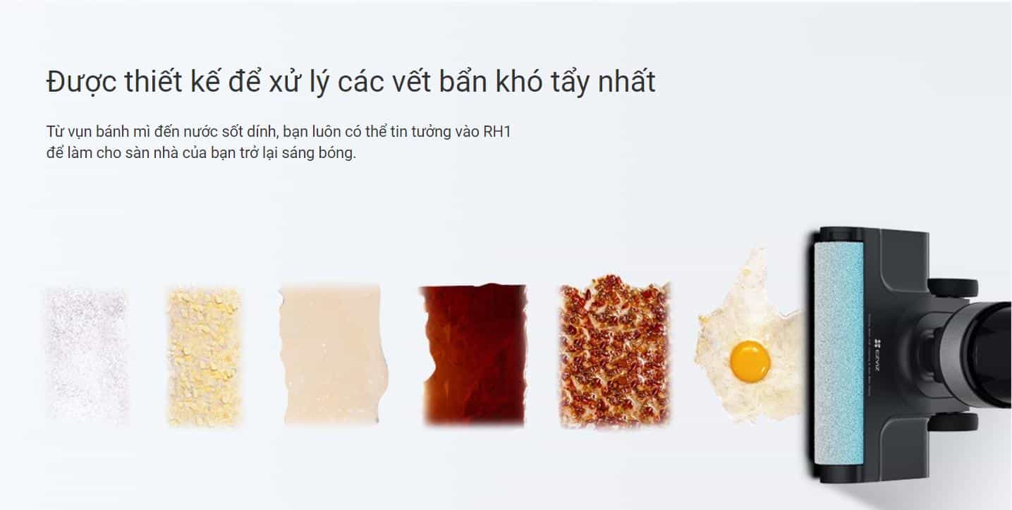 MÁY HÚT BỤI EZVIZ RH1 THÔNG MINH VỆ SINH LÀM SẠCH MỌI GÓC CẠNH 40