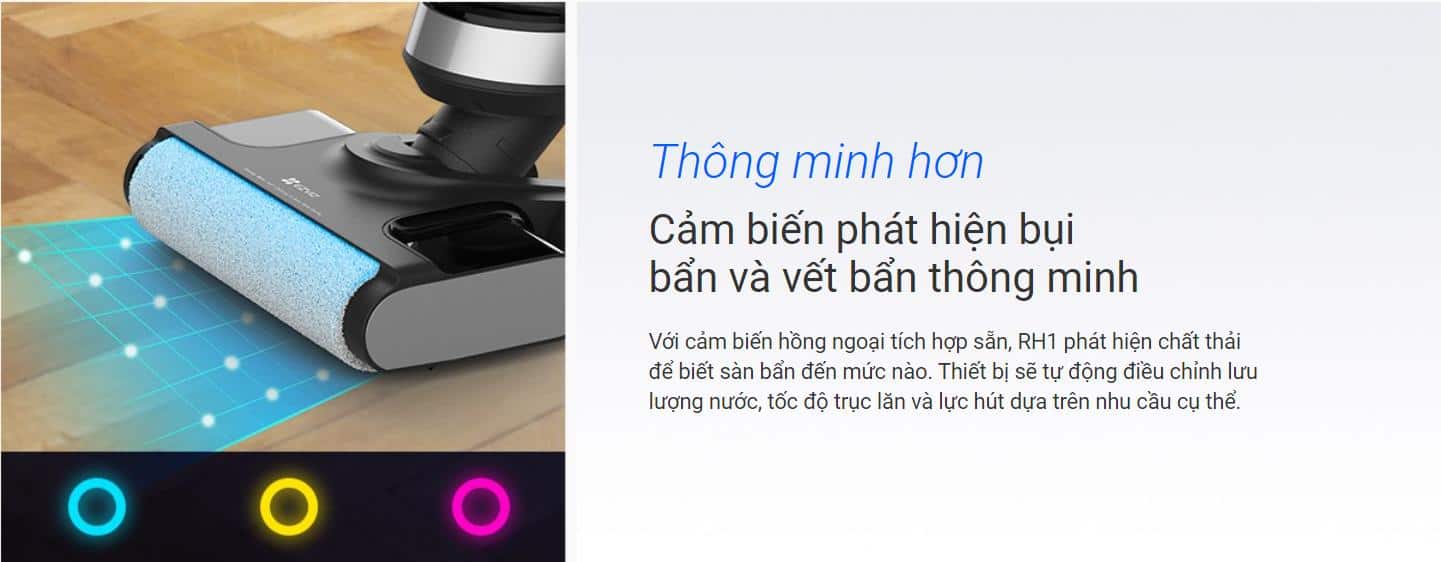 MÁY HÚT BỤI EZVIZ RH1 THÔNG MINH VỆ SINH LÀM SẠCH MỌI GÓC CẠNH 43